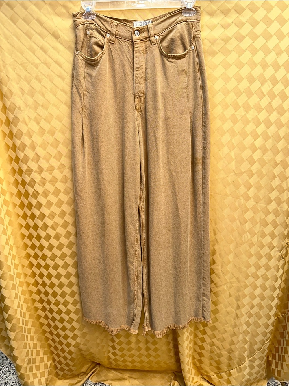 We The Free Old West Wide-Leg Pants in Tan